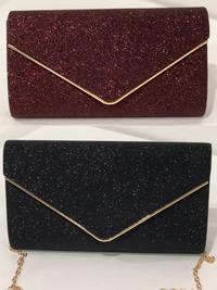 Claren Glitter Clutch