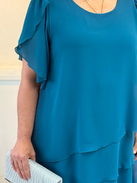 Charlotte Teal Evening Dress