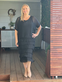 Clyde Black Silk Dress