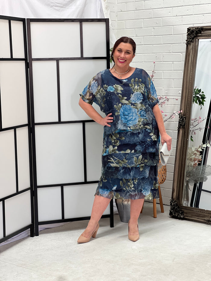 Clyde Forest Silk Dress