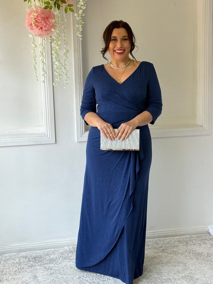 Constantine Blue Glitter Gown
