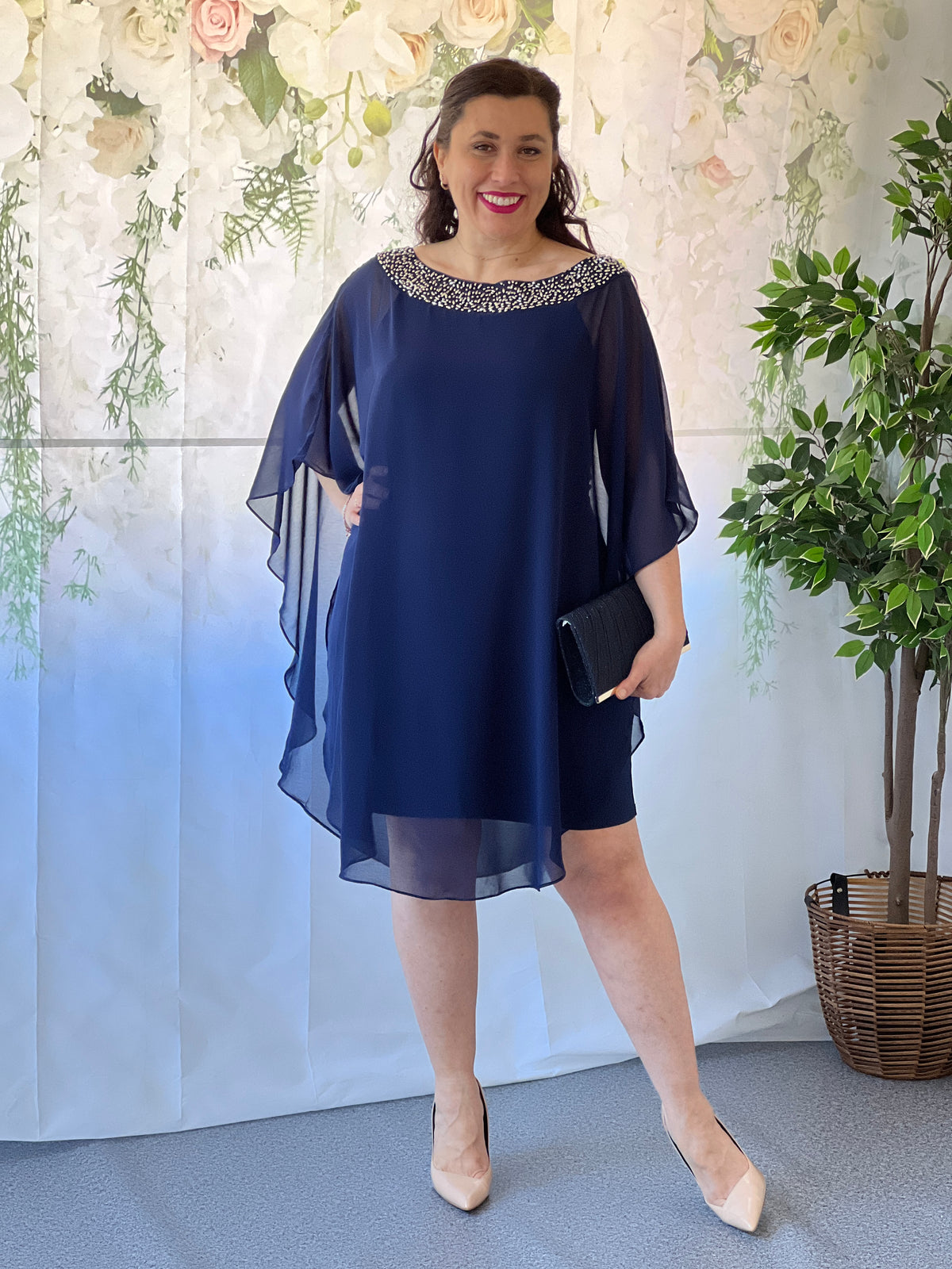 Etan Navy Evening Dress