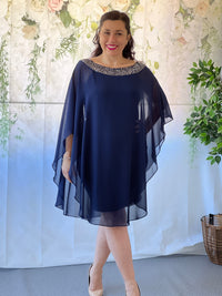 Etan Navy Evening Dress