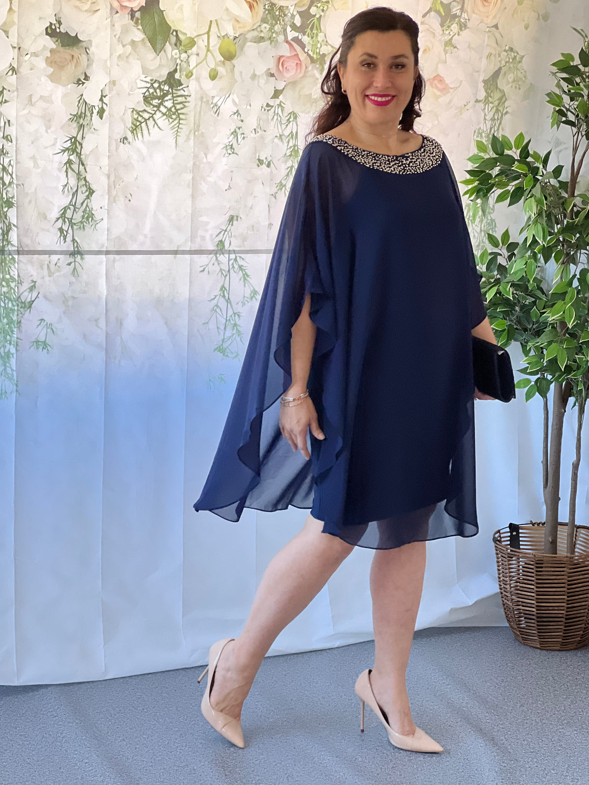 Etan Navy Evening Dress