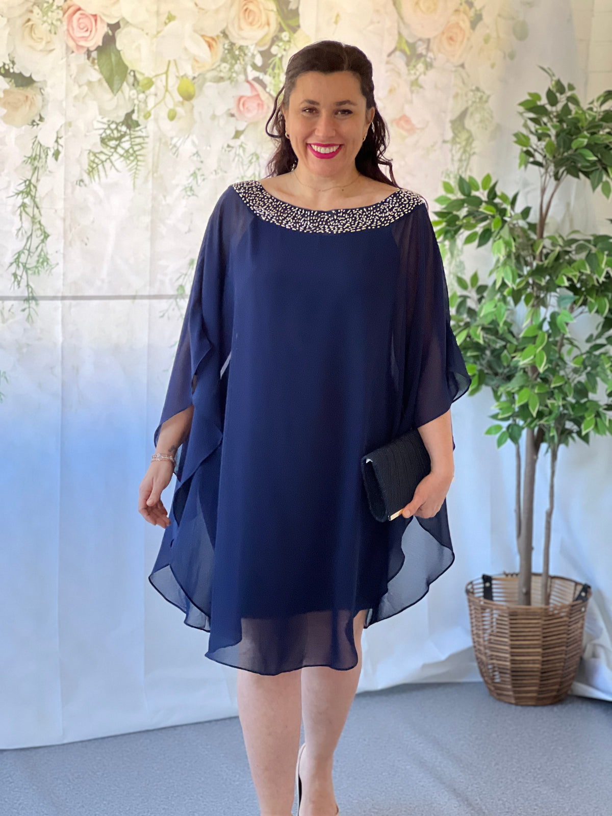 Etan Navy Evening Dress