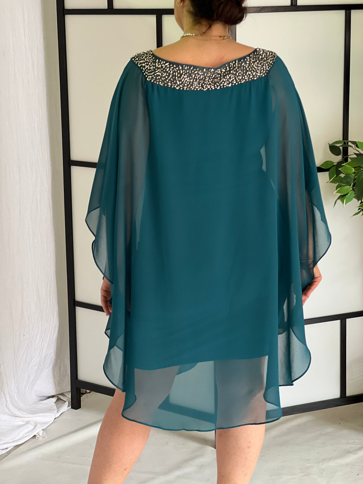 Etan Teal Evening Dress