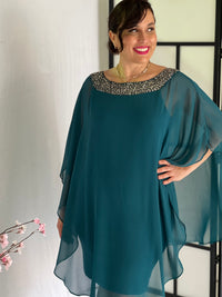 Etan Teal Evening Dress
