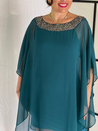 Etan Teal Evening Dress