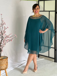 Etan Teal Evening Dress