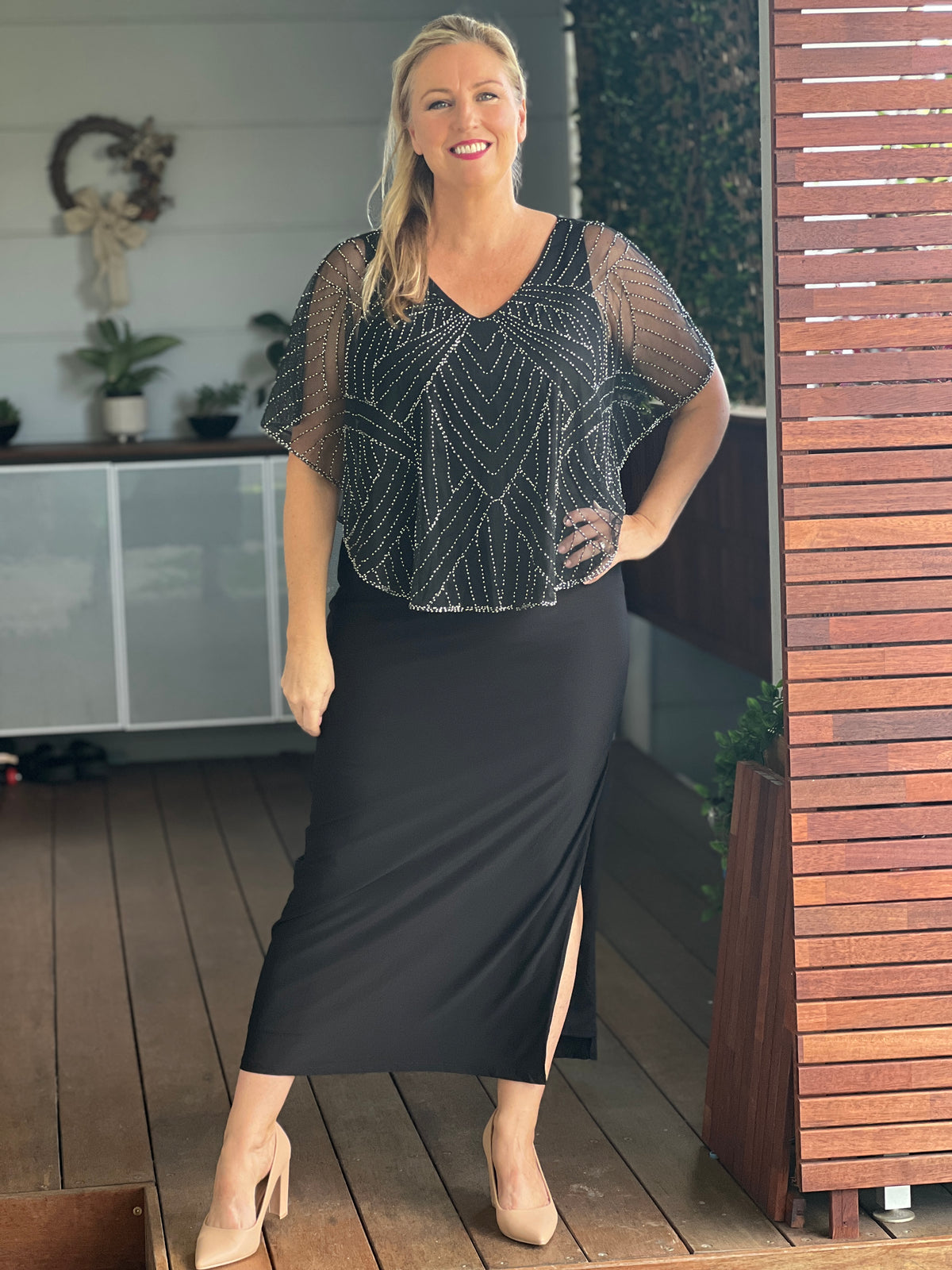 Florence Black Gatsby Dress