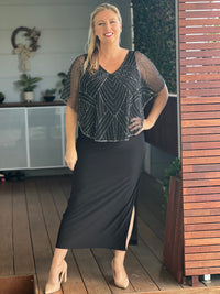 Florence Black Gatsby Dress