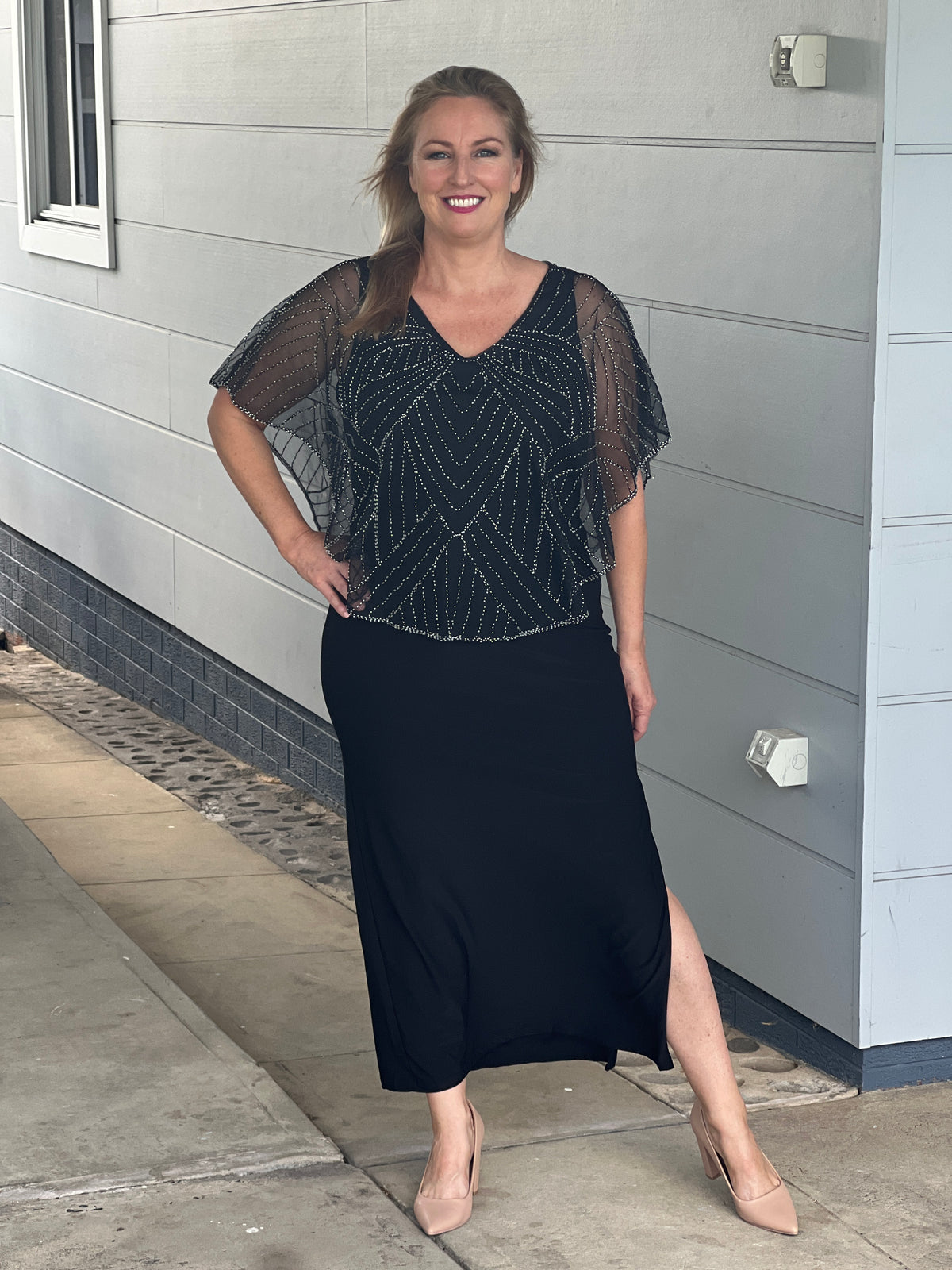Florence Black Gatsby Dress