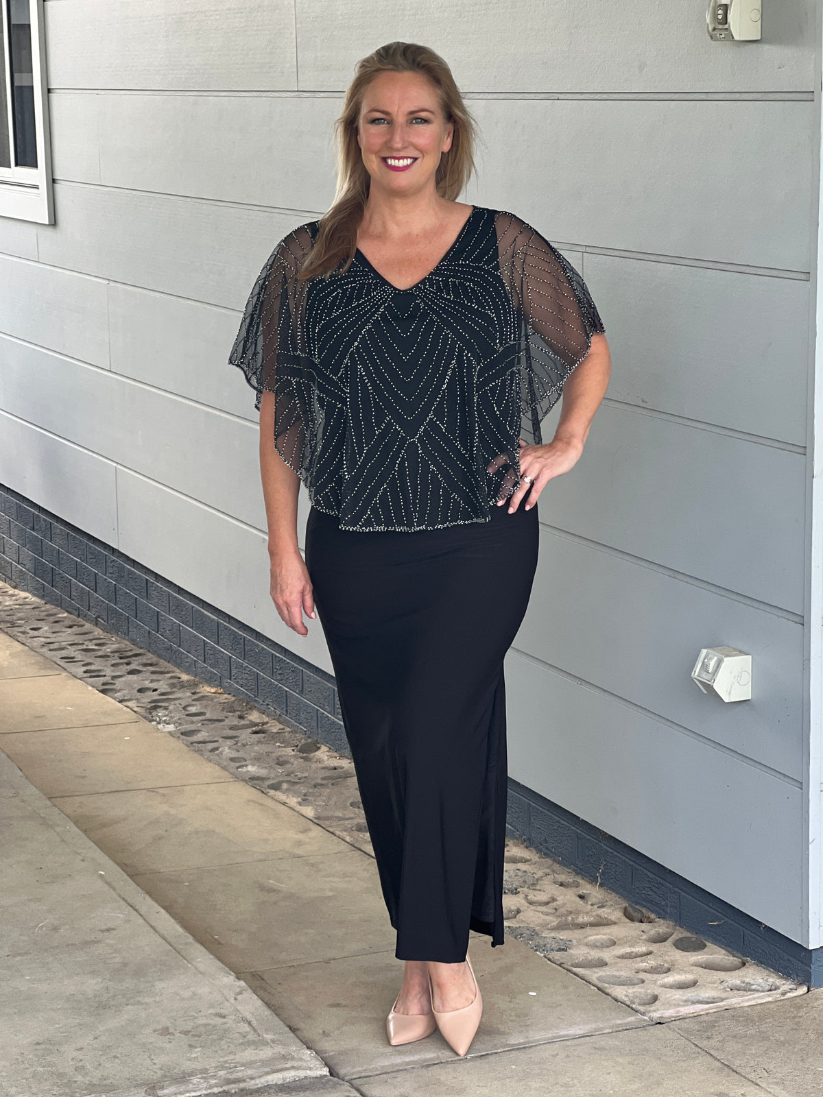 Florence Black Gatsby Dress