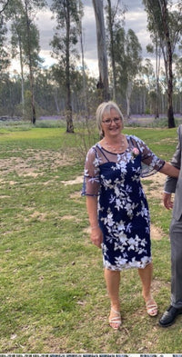 Lavinia Navy Evening Dress