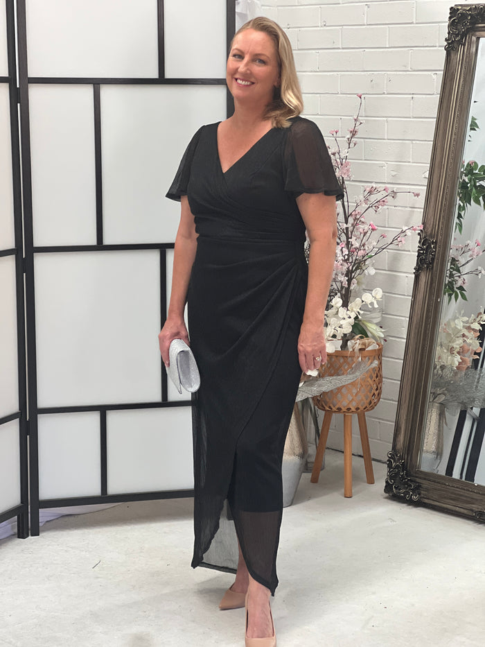 Gemma Black Shimmer Gown