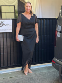 Gemma Black Shimmer Gown