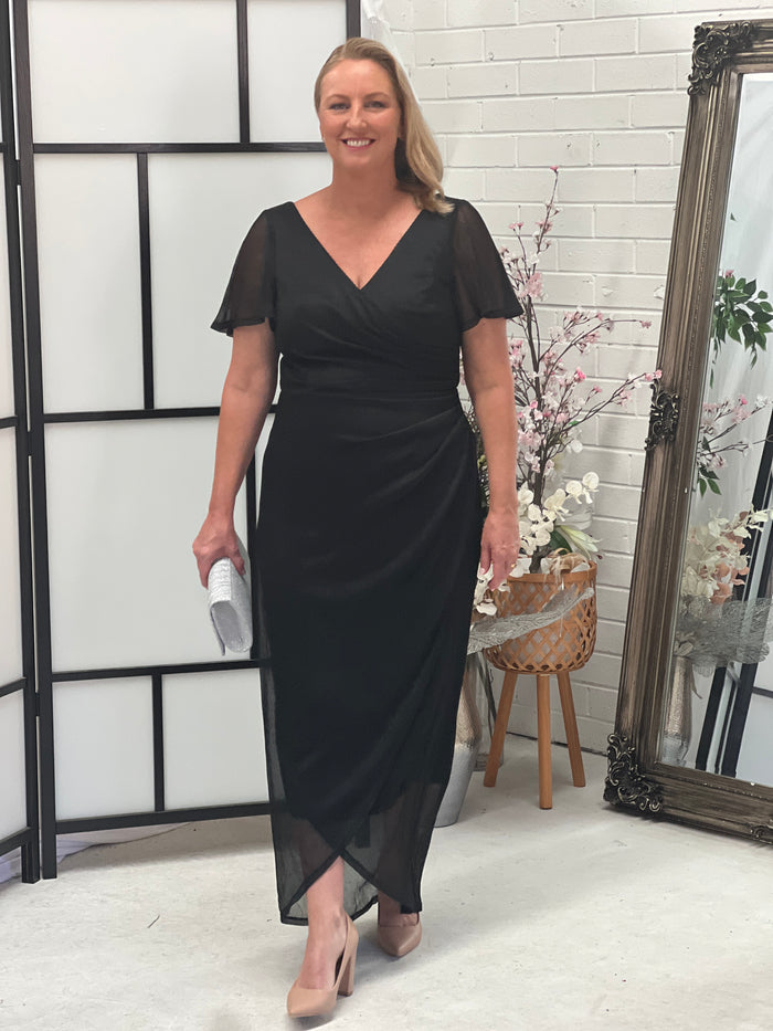 Gemma Black Shimmer Gown