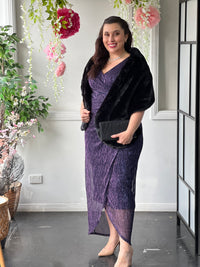 Gemma Purple Shimmer Gown