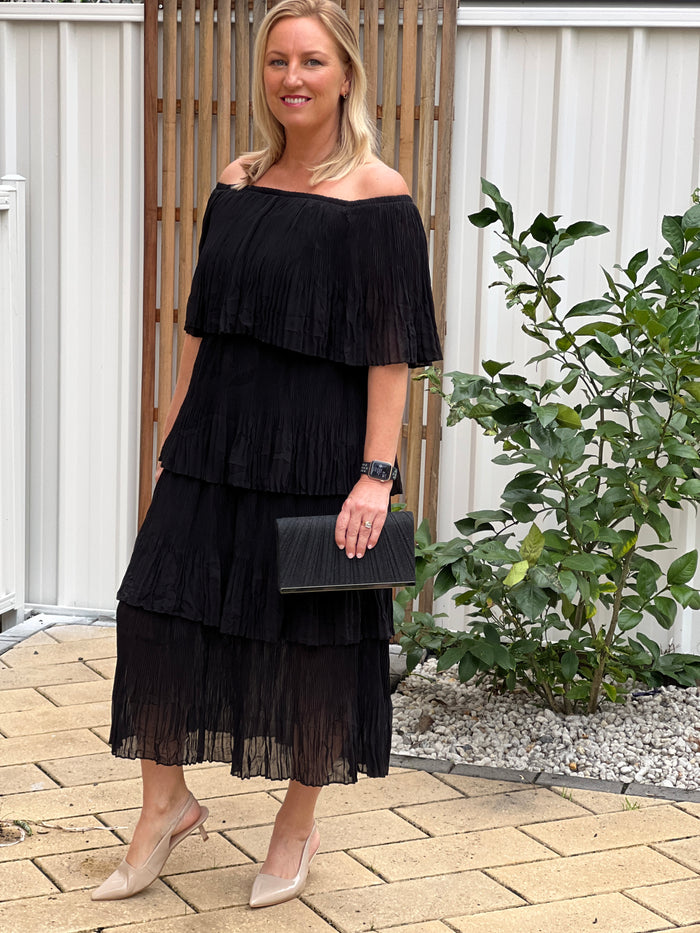 Genoa Black Evening Dress