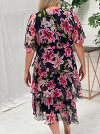 Harper Navy Floral Dress