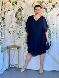 Helena Navy Evening Dress