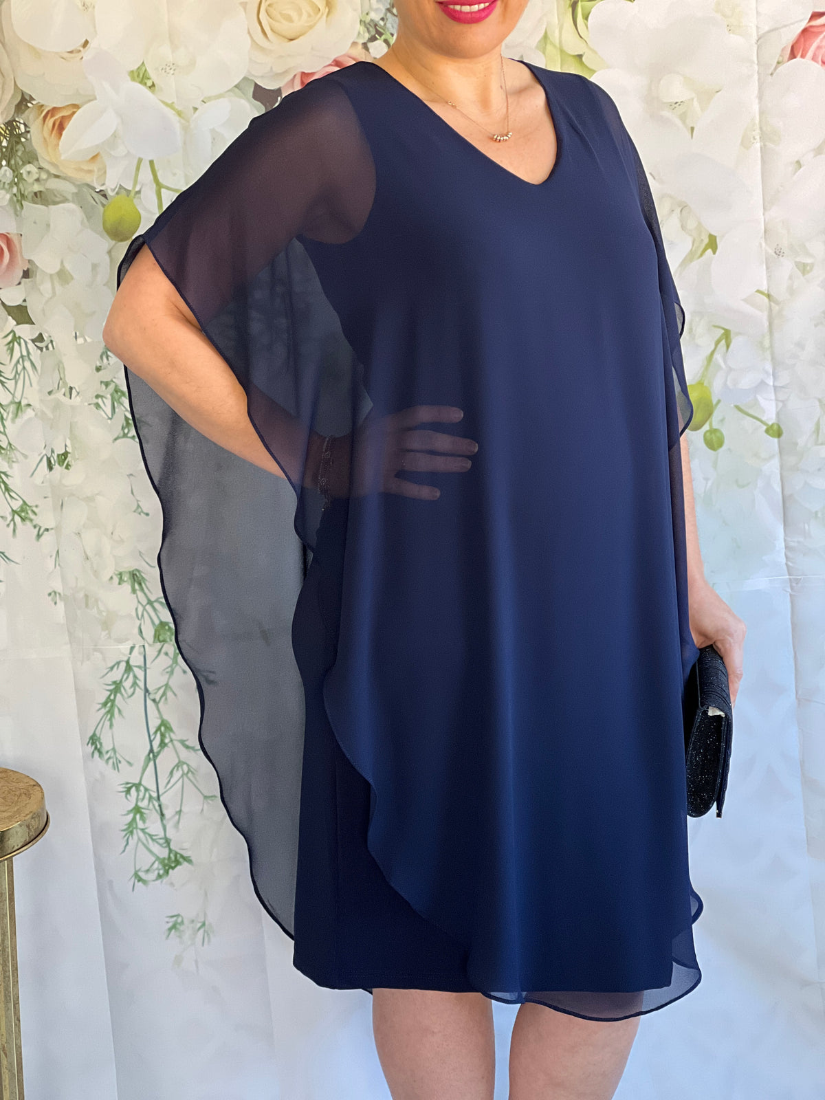 Helena Navy Evening Dress