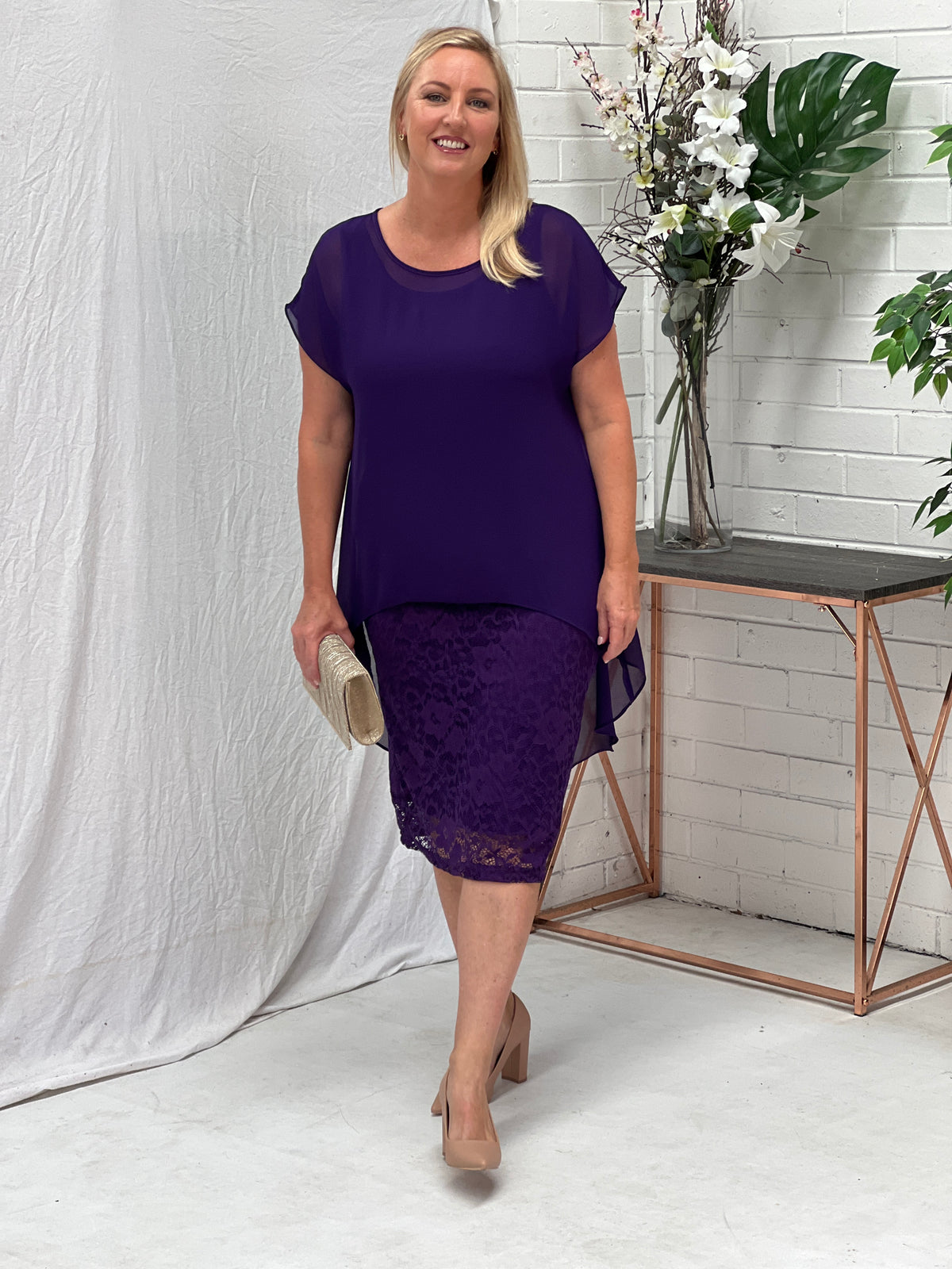 Hulston Purple Evening 2 Piece Set