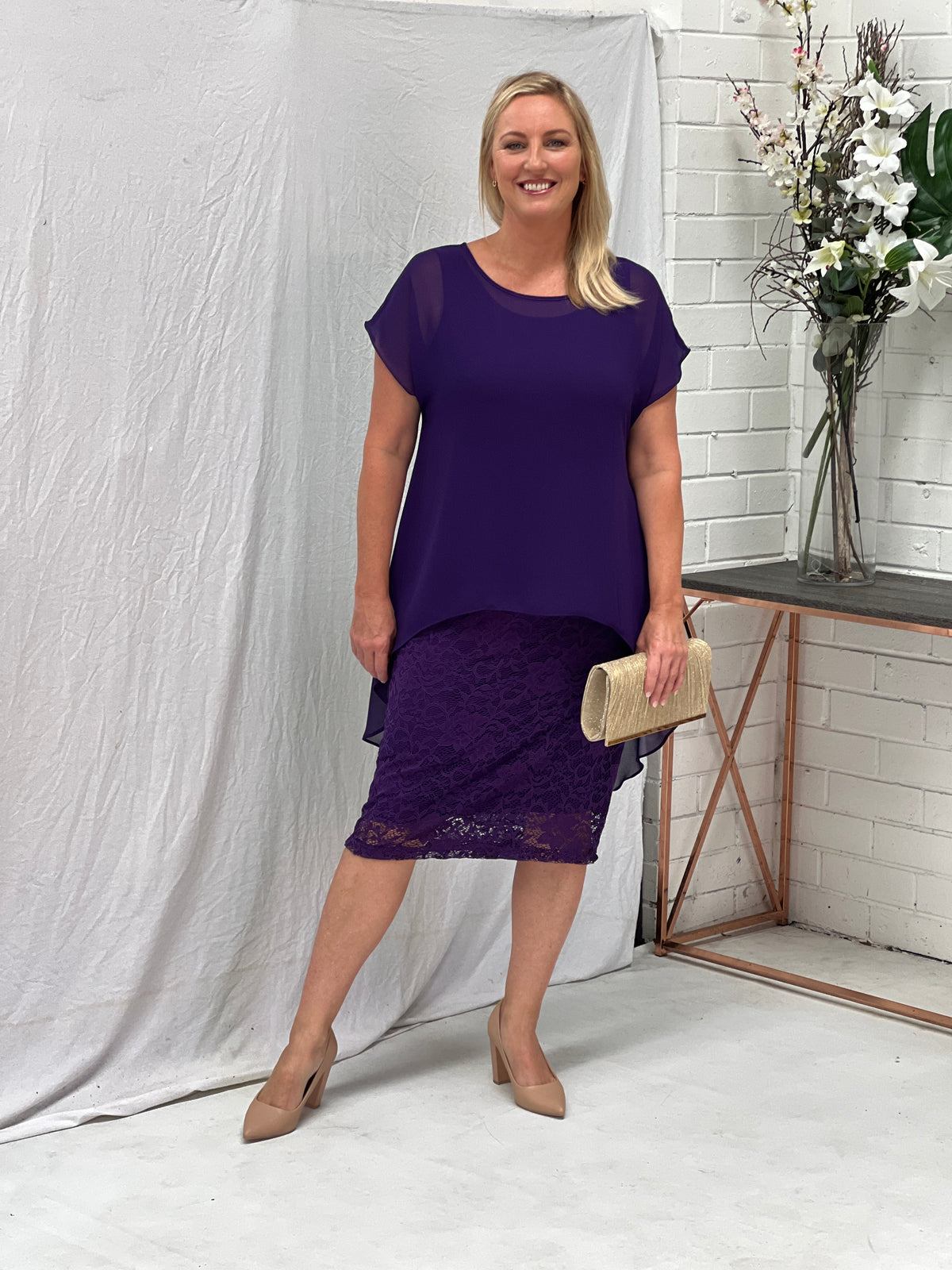 Hulston Purple Evening 2 Piece Set