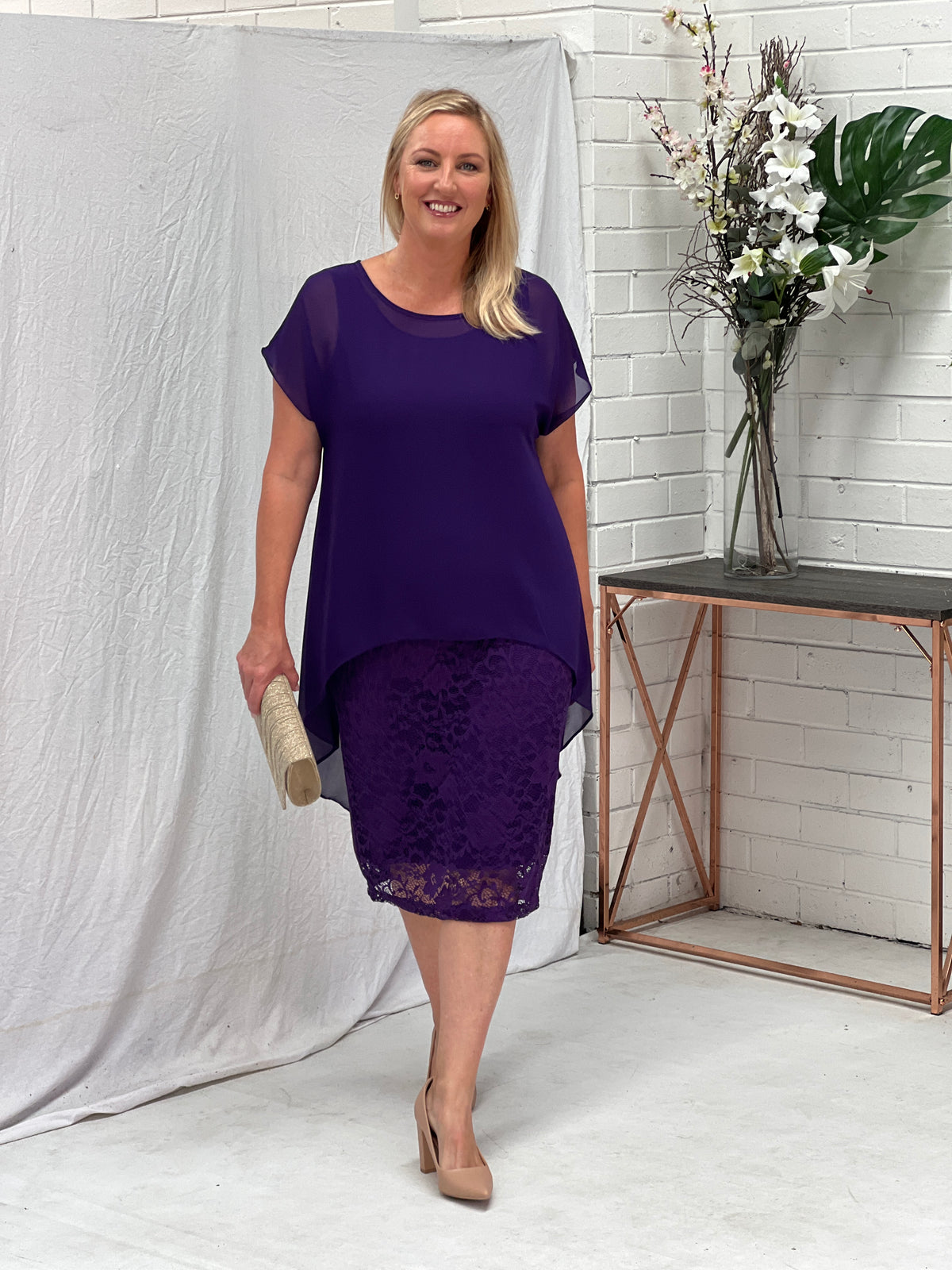 Hulston Purple Evening 2 Piece Set