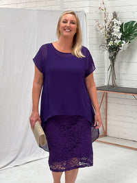 Hulston Purple Evening 2 Piece Set