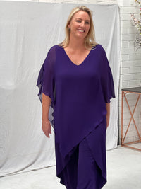 Nessa Purple Evening Top