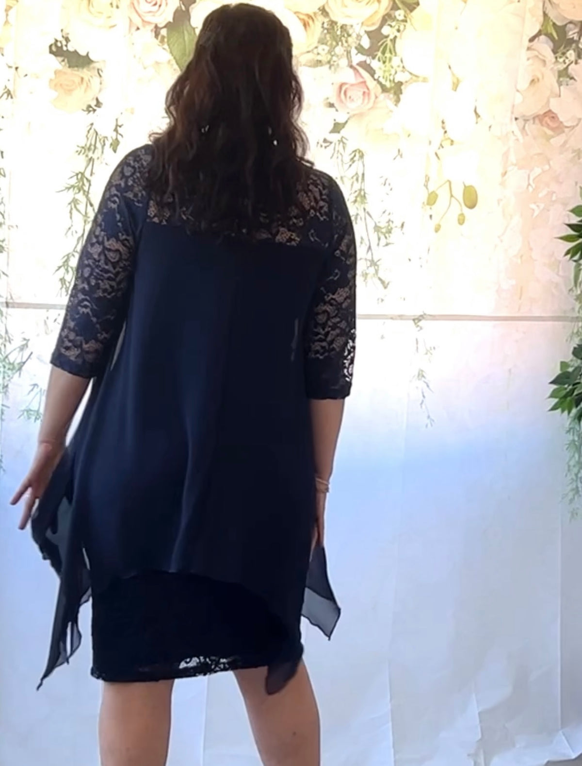 Zelda Navy Lace Dress