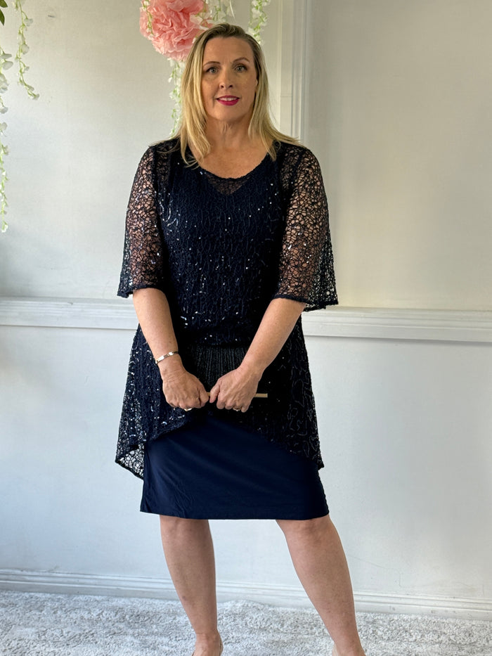 Indiana Navy Sequin 2 Piece Set