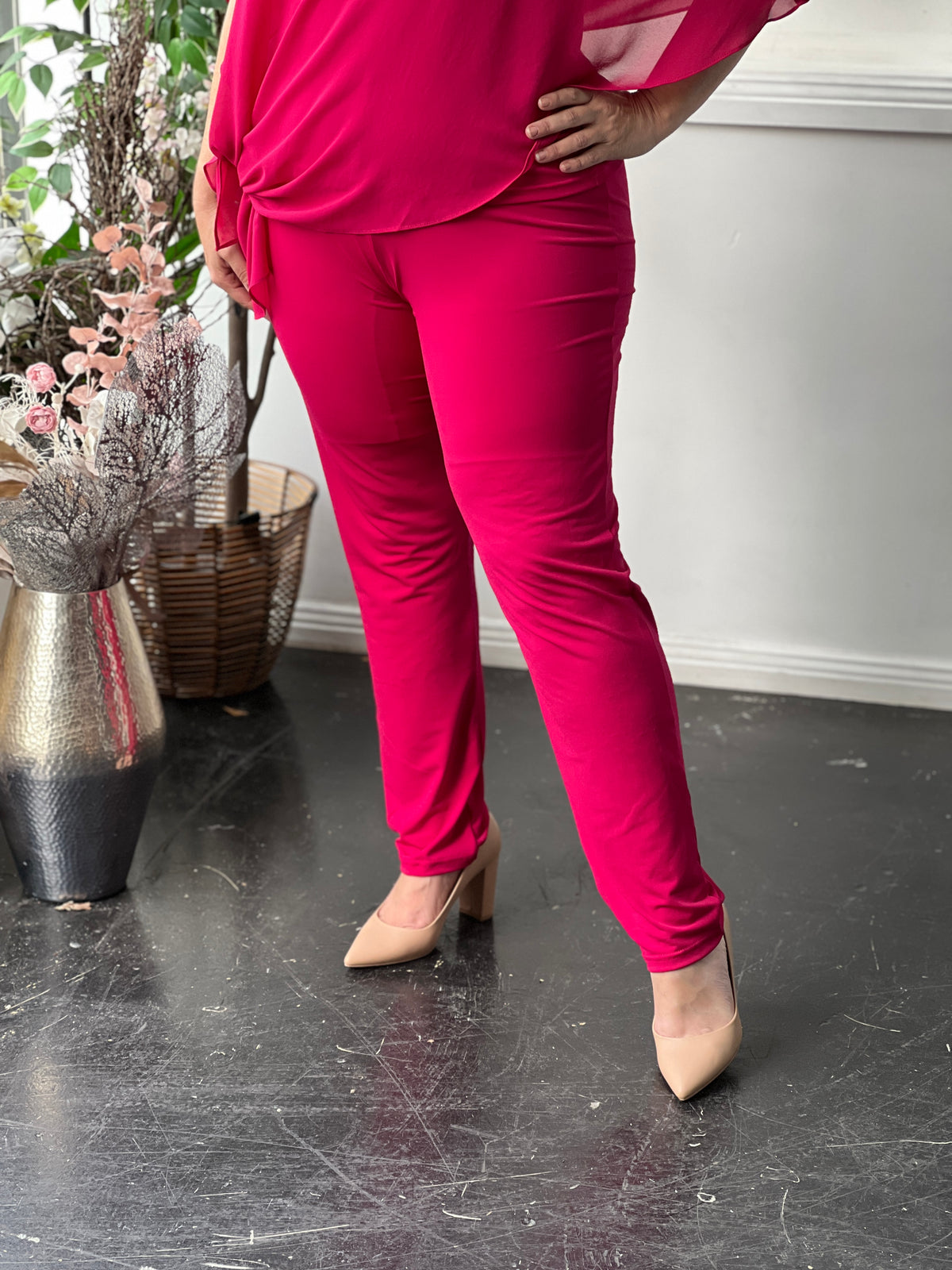 Juno Fuchsia Jersey Pants