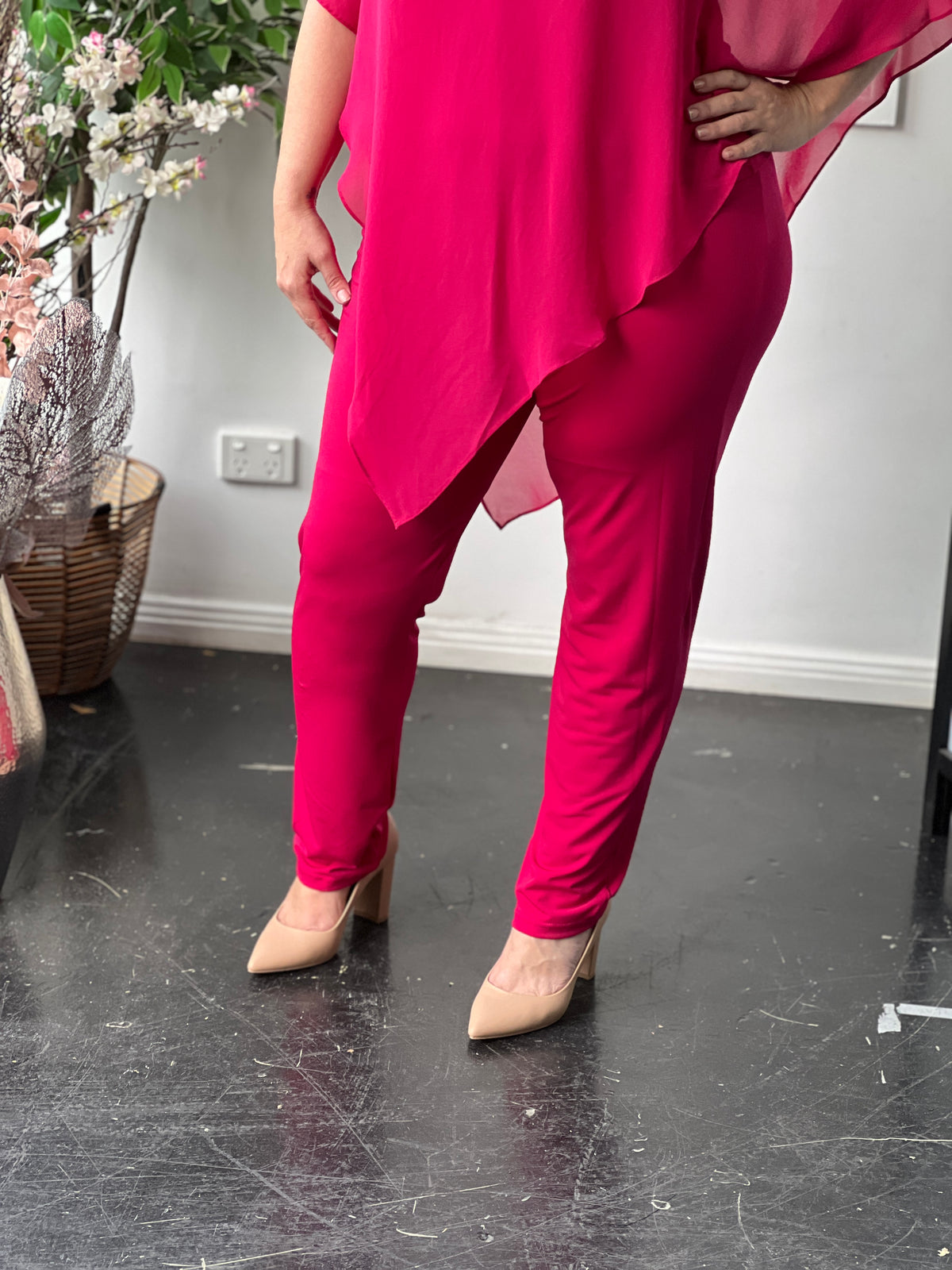 Juno Fuchsia Jersey Pants