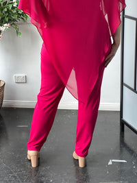 Juno Fuchsia Jersey Pants
