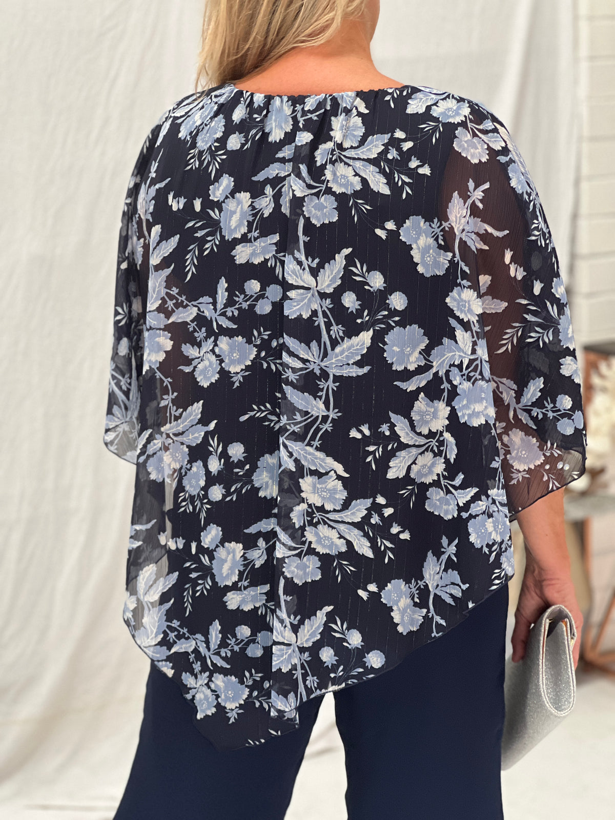 Kelly Navy Floral Top