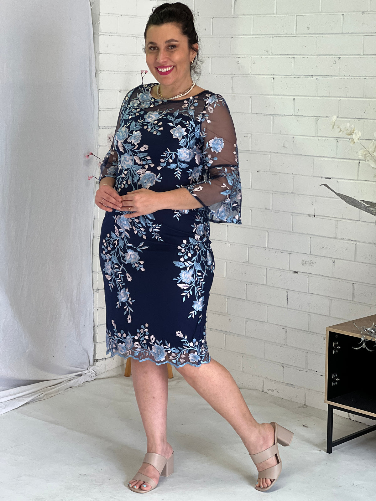 Lavinia Blue Evening Dress