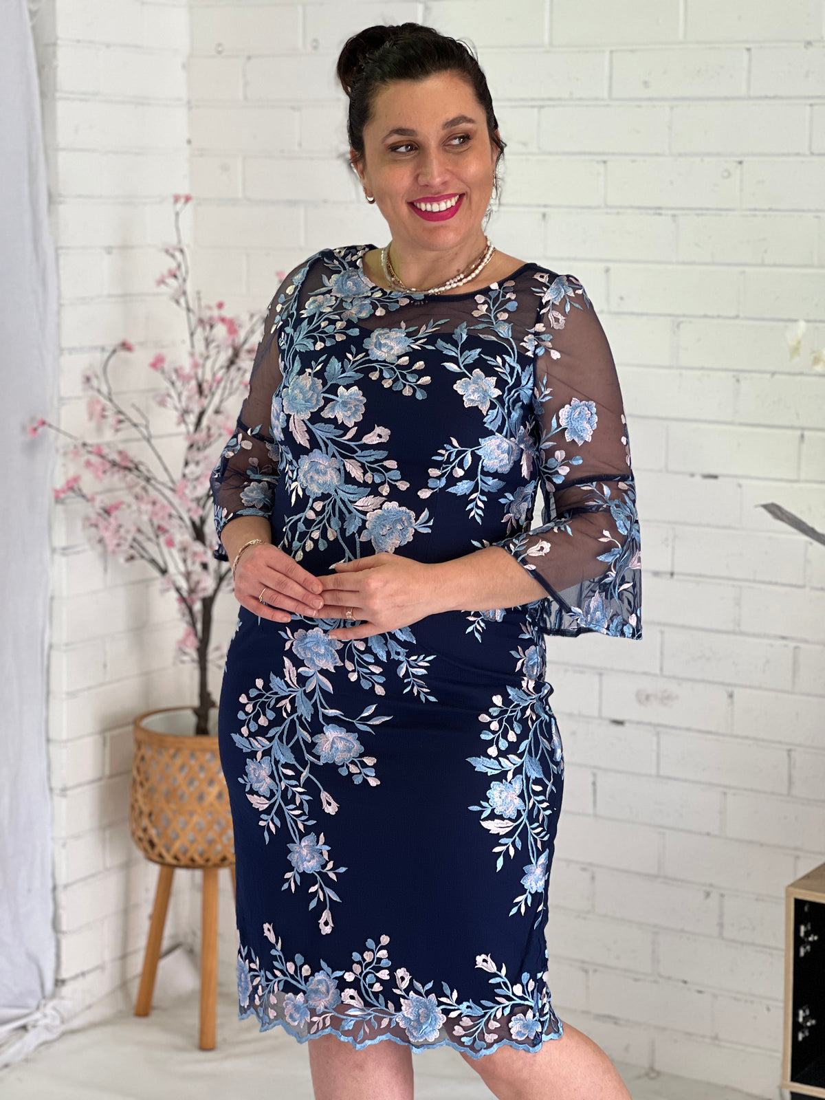 Lavinia Blue Evening Dress