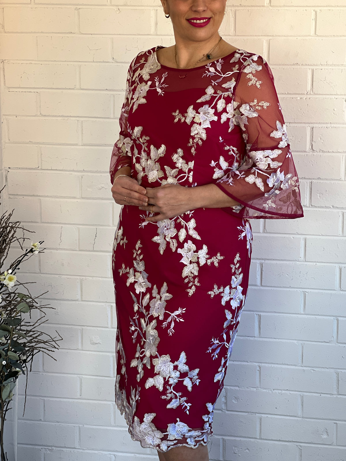 Lavinia Fuchsia Evening Dress