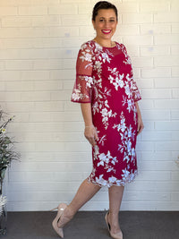 Lavinia Fuchsia Evening Dress