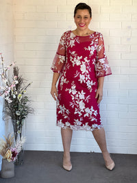 Lavinia Fuchsia Evening Dress