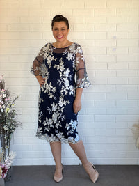 Lavinia Navy Evening Dress