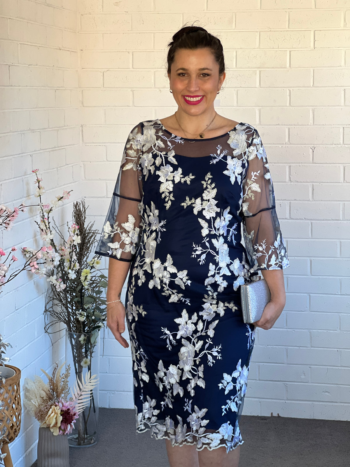 Lavinia Navy Evening Dress