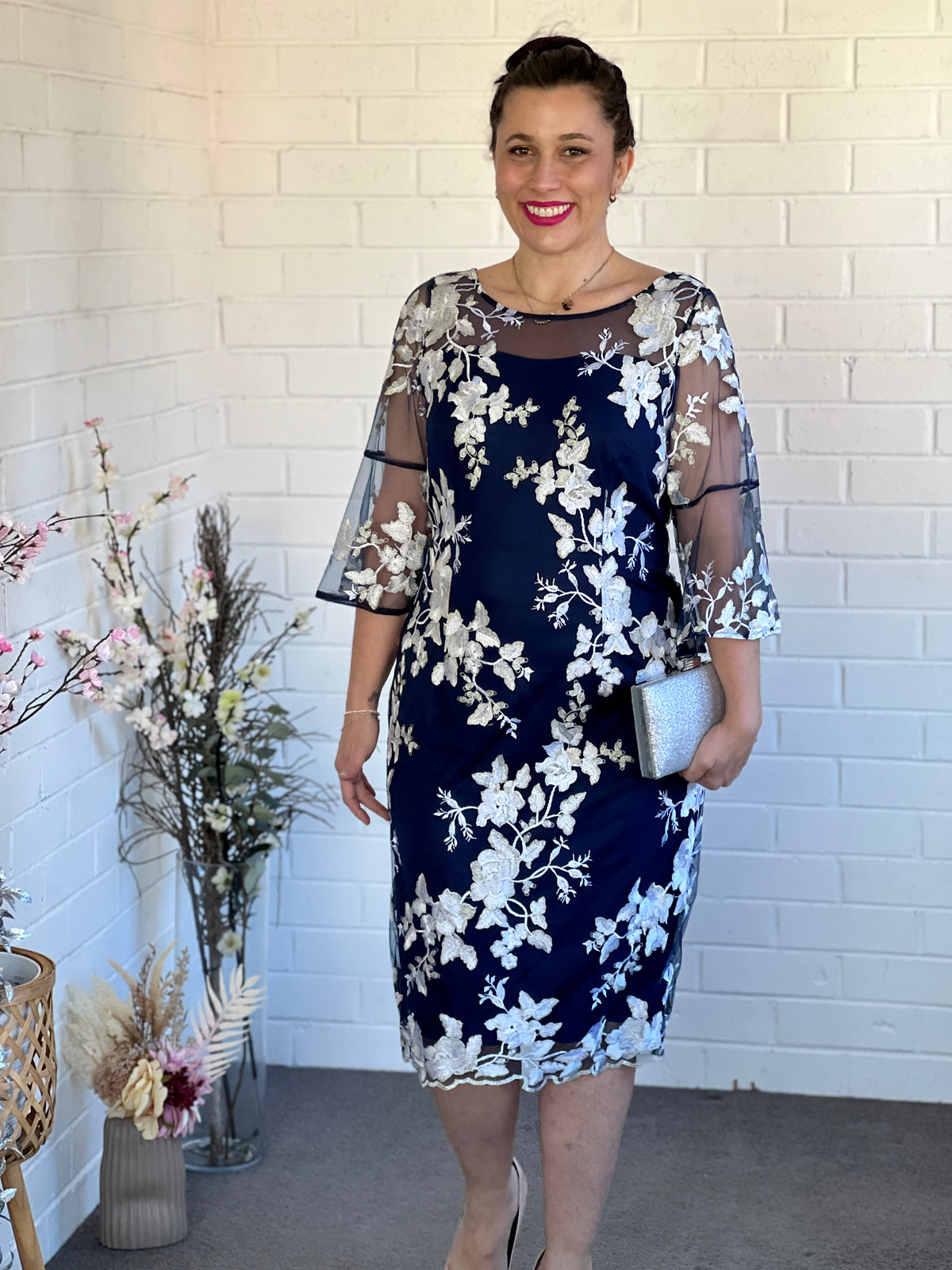 Lavinia Navy Evening Dress