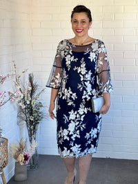 Lavinia Navy Evening Dress