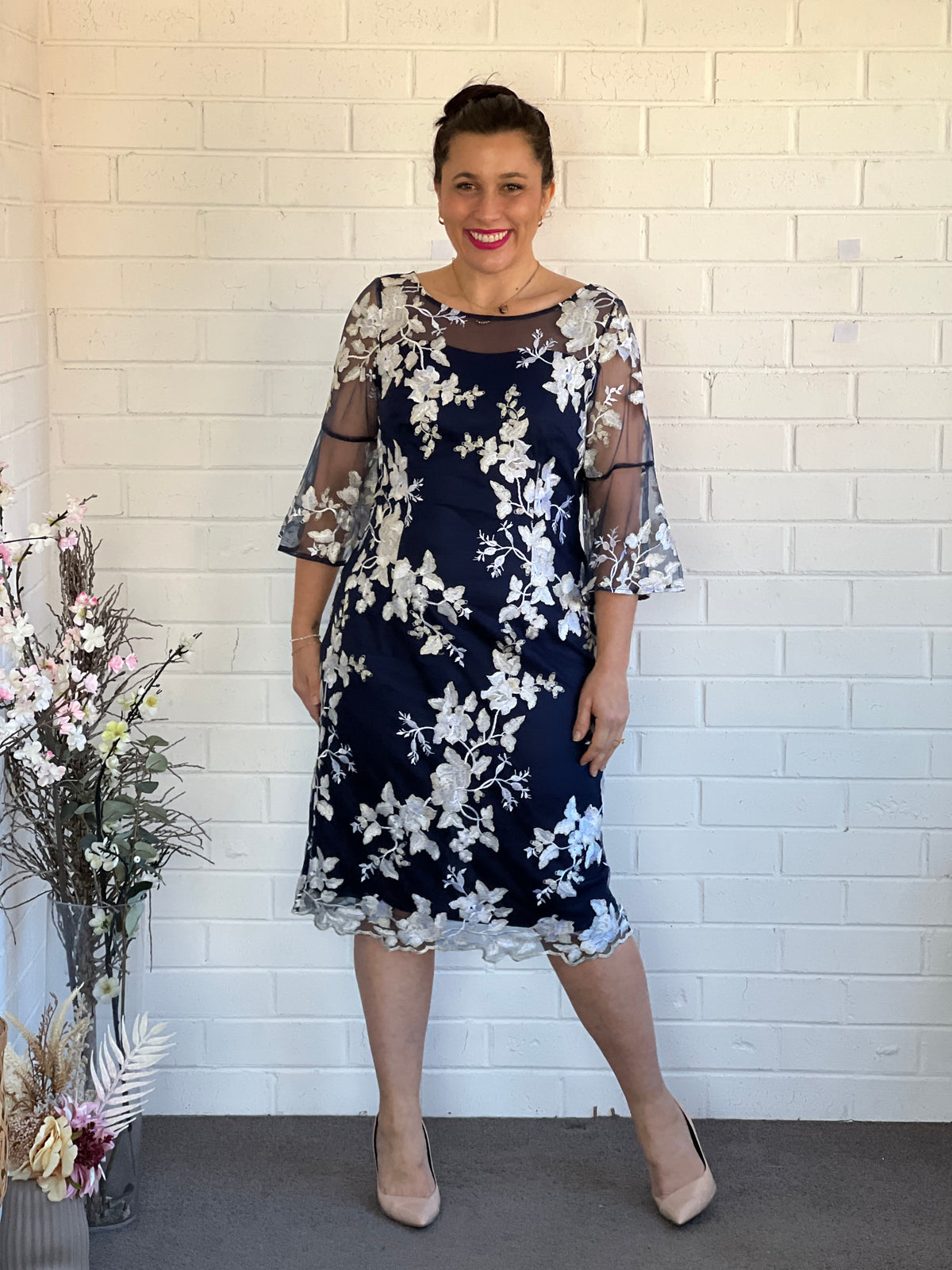 Lavinia Navy Evening Dress