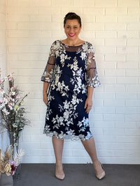 Lavinia Navy Evening Dress