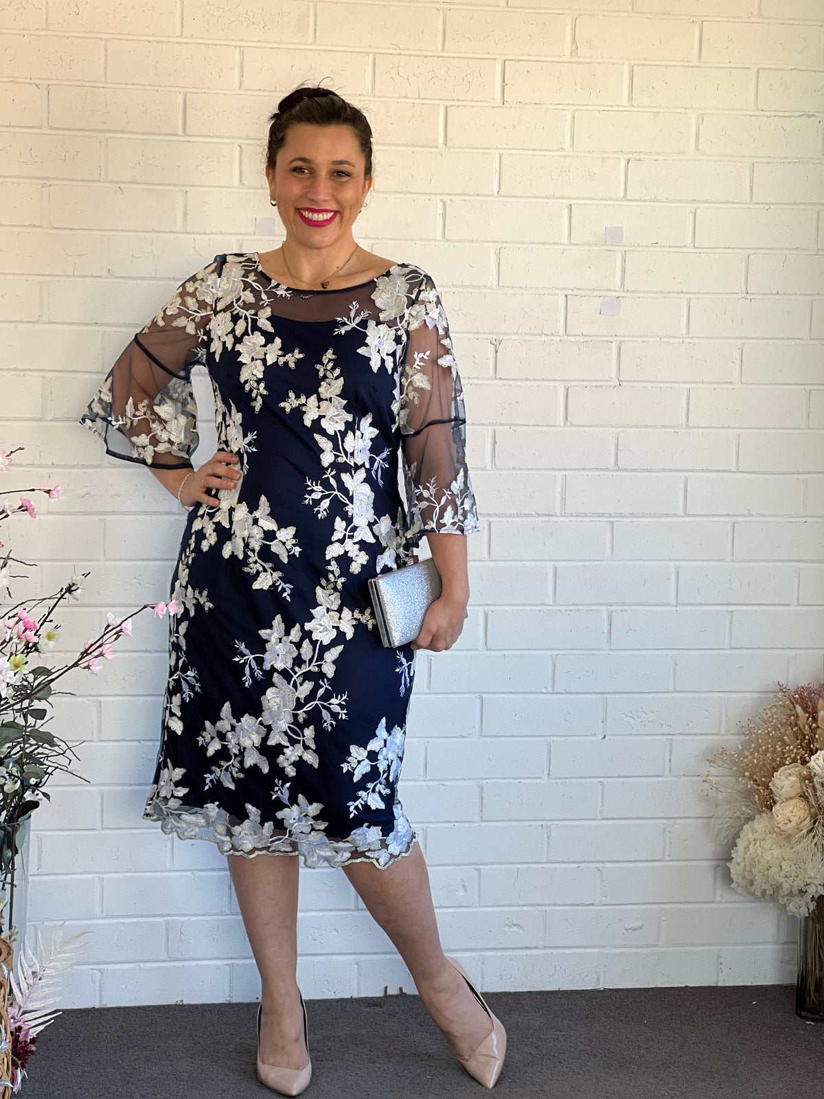 Lavinia Navy Evening Dress