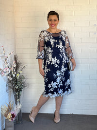 Lavinia Navy Evening Dress